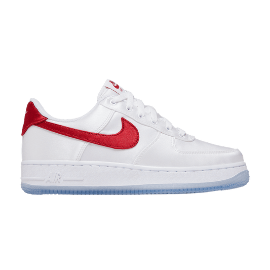 Nike Air Force 1 Low '07 Satin White Varsity Red (Women's)