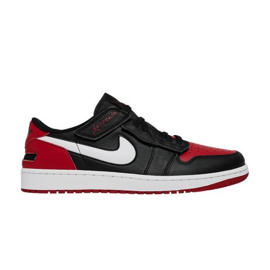 Jordan 1 Low FlyEase Black White Gym Red
