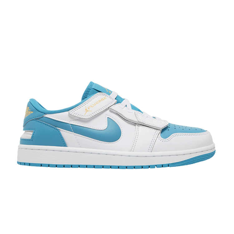 Jordan 1 Low FlyEase White Aquatone Celestial Gold