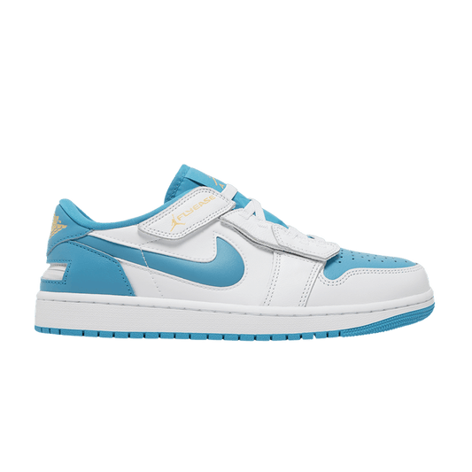 Jordan 1 Low FlyEase White Aquatone Celestial Gold