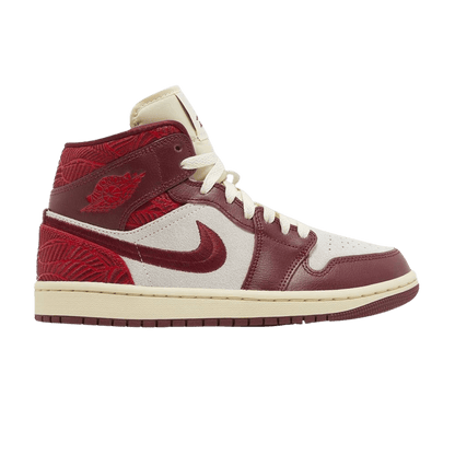 Jordan 1 Mid SE Tiki Leaf Team Red (Women's)