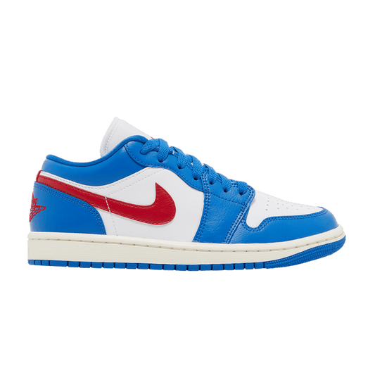 Jordan 1 Low Sport Blue Gym Red (Women's)