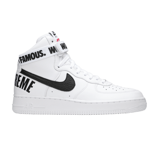 Nike Air Force 1 High Supreme World Famous White