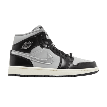 Jordan 1 Mid SE Black Metallic Silver (Women's)