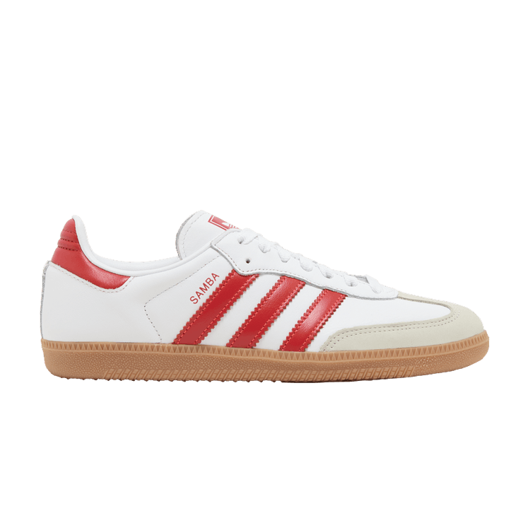 adidas Samba OG White Solar Red Gum (Women's)