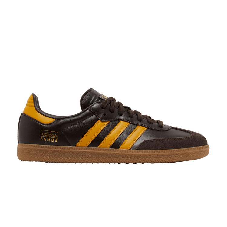 adidas Samba OG Dark Brown Preloved Yellow