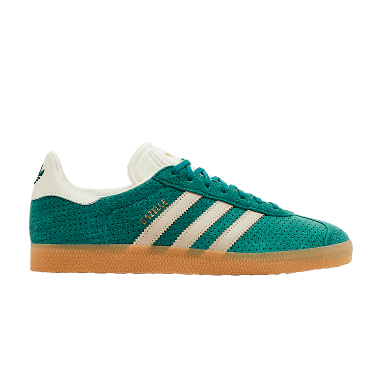 adidas Gazelle Collegiate Green Wonder Beige Gold Metallic