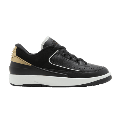 Jordan 2 Retro Low Black Metallic Gold (Women's)