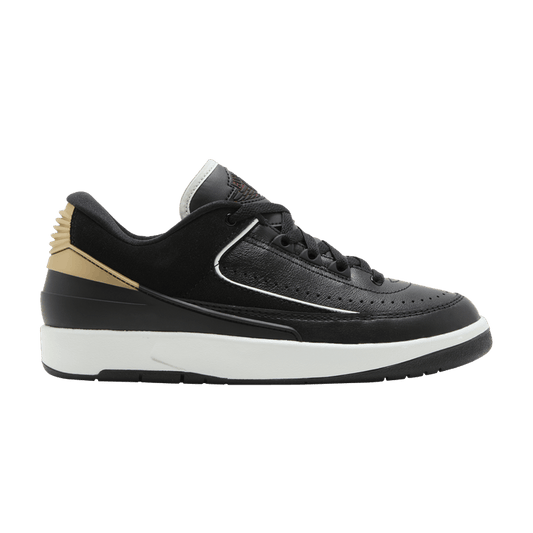 Jordan 2 Retro Low Black Metallic Gold (Women's)