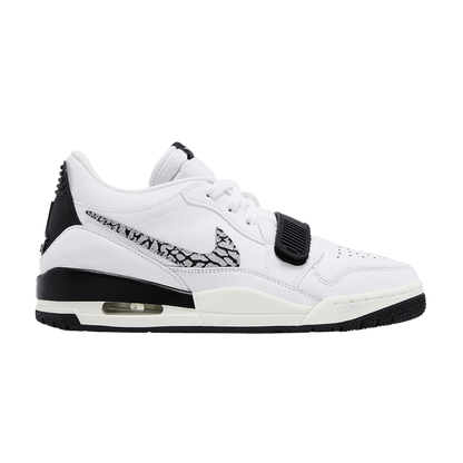 Jordan Legacy 312 Low White Black Elephant Swoosh