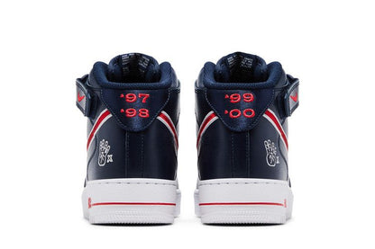 Nike Air Force 1 '07 Mid Obsidian University Red White Wolf Grey (Women's)