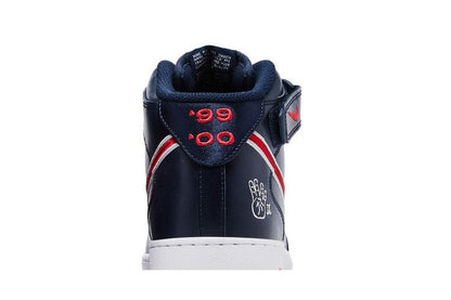 Nike Air Force 1 '07 Mid Obsidian University Red White Wolf Grey (Women's)