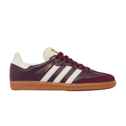 adidas Samba OG Maroon Gold Metallic (Women's)