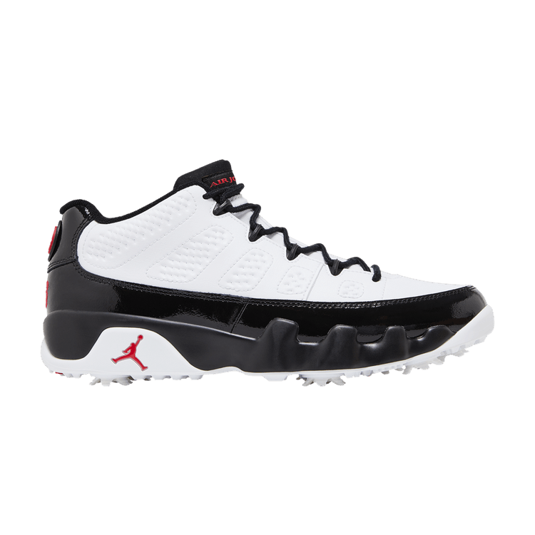 Jordan 9 Retro Low Golf White Black True Red