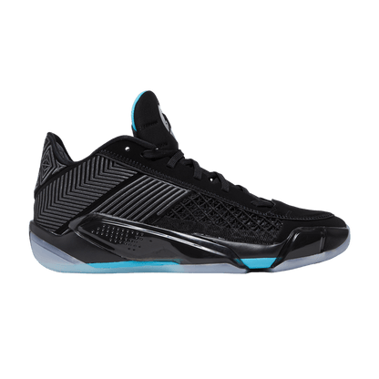 Jordan 38 Low Black Gamma Blue (Translucent Sole)