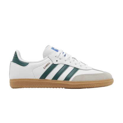 adidas Samba OG White Collegiate Green Gum (Kids)