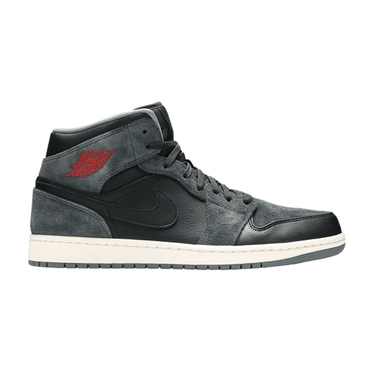 Jordan 1 Retro Mid Black Gym Red Anthracite