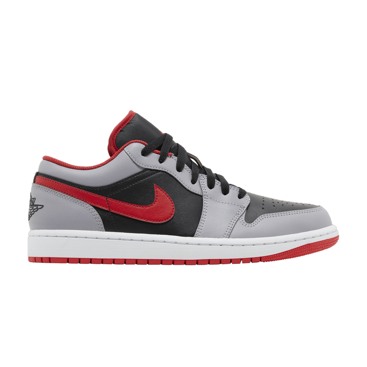 Jordan 1 Low Black Light Smoke Grey Gym Red