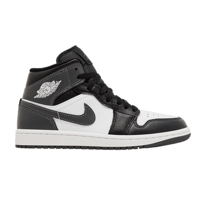 Jordan 1 Mid Black White Iron Grey