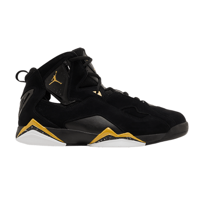Jordan True Flight Black White Metallic Gold