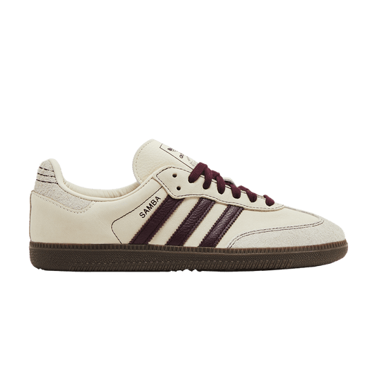 adidas Samba OG Wonder White Maroon (Women's)