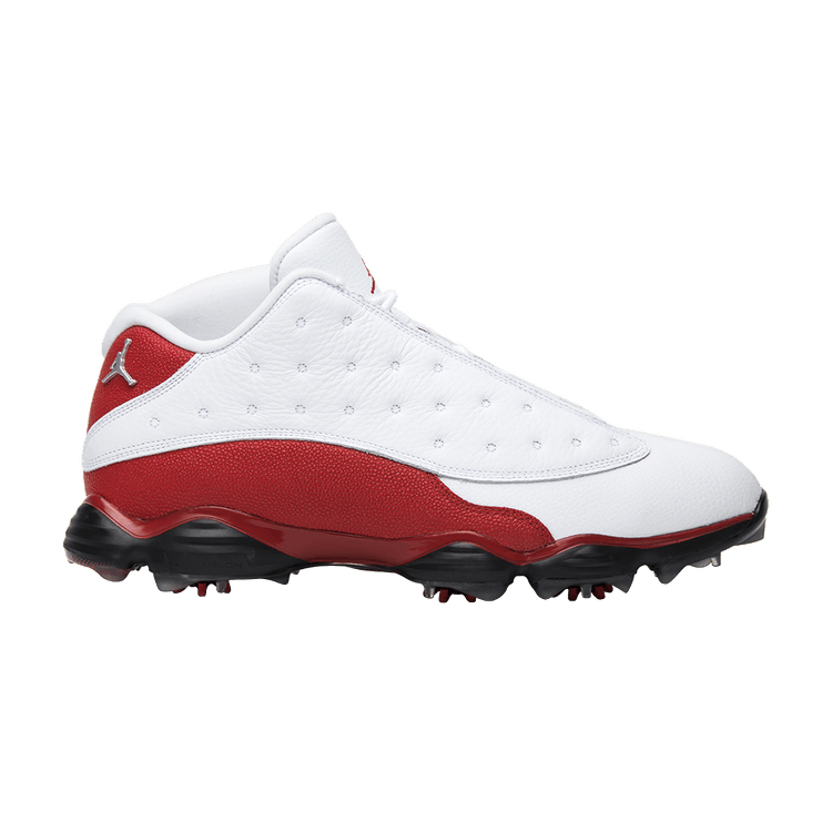 Jordan 13 Retro Golf Cleat White Red
