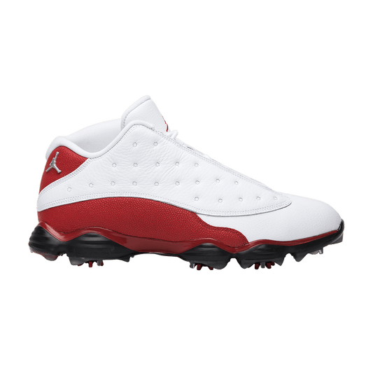 Jordan 13 Retro Golf Cleat White Red