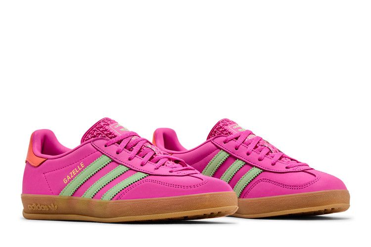 adidas Gazelle Indoor Semi Lucid Fuchsia Semi Green Spark Coral (Women's)