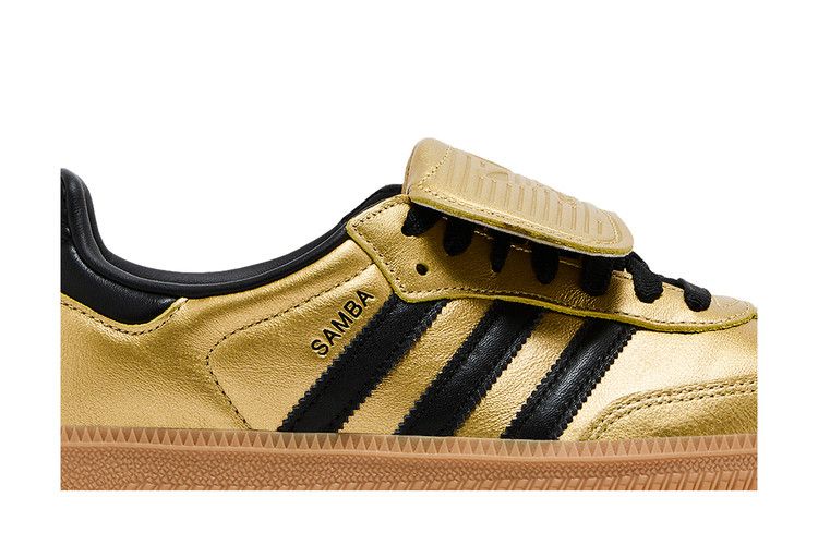adidas Samba LT Gold Metallic Black Gum (Women's)