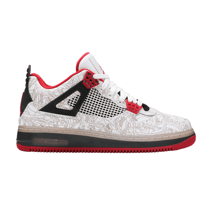 Jordan Fusion 4 White Laser