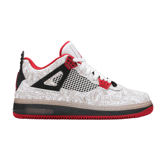 Jordan Fusion 4 White Laser