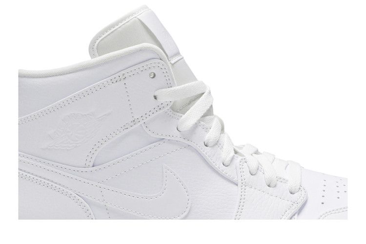 Jordan 1 Mid Triple White (2020)