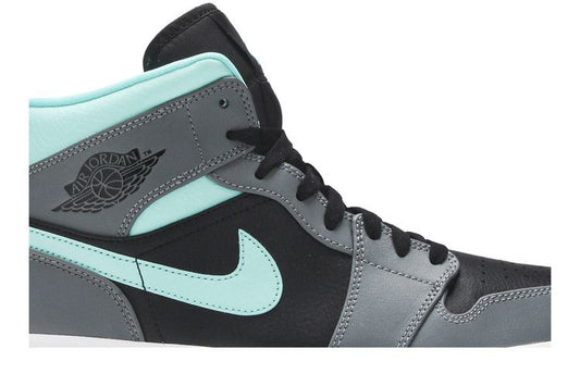 Jordan 1 Mid Grey Aqua
