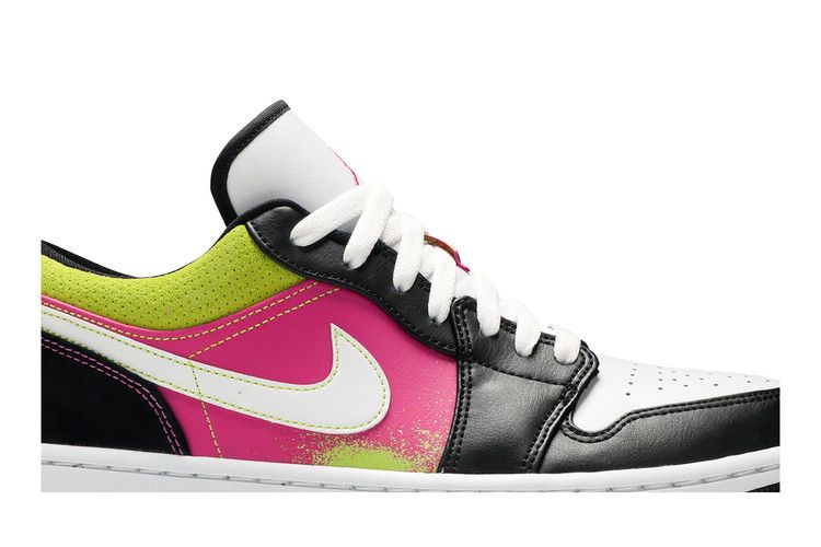 Jordan 1 Low Black Active Fuchsia Cyber