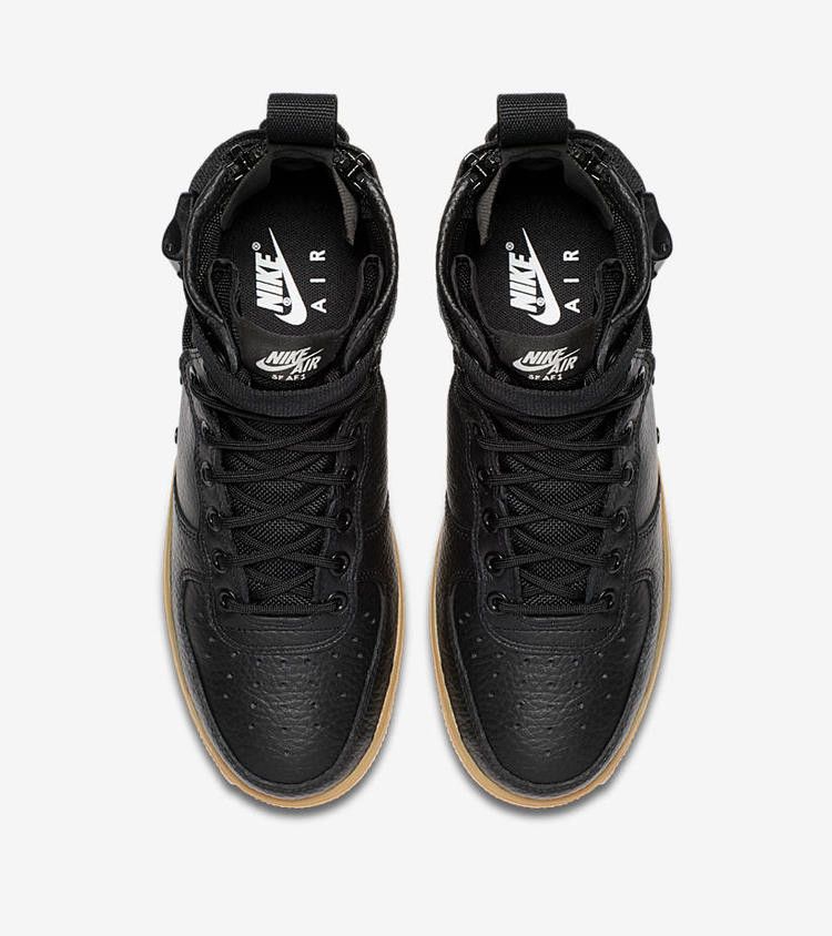 Nike SF Air Force 1 Mid Black Gum (Women's)