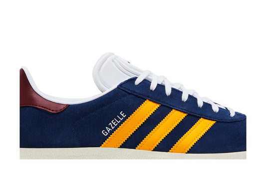 adidas Gazelle Dark Blue Crew Yellow Burgundy