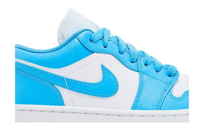 Jordan 1 Low White Gum Light Brown Dark Powder Blue (Women's)