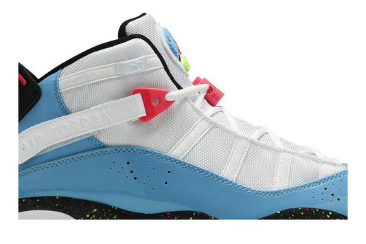 Jordan 6 Rings White Light Blue Fury Cyber