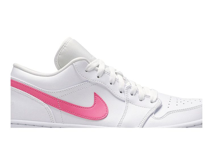 Jordan 1 Low White Multi-Color Swoosh