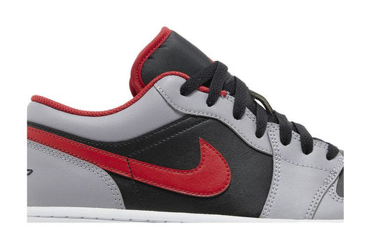 Jordan 1 Low Black Light Smoke Grey Gym Red