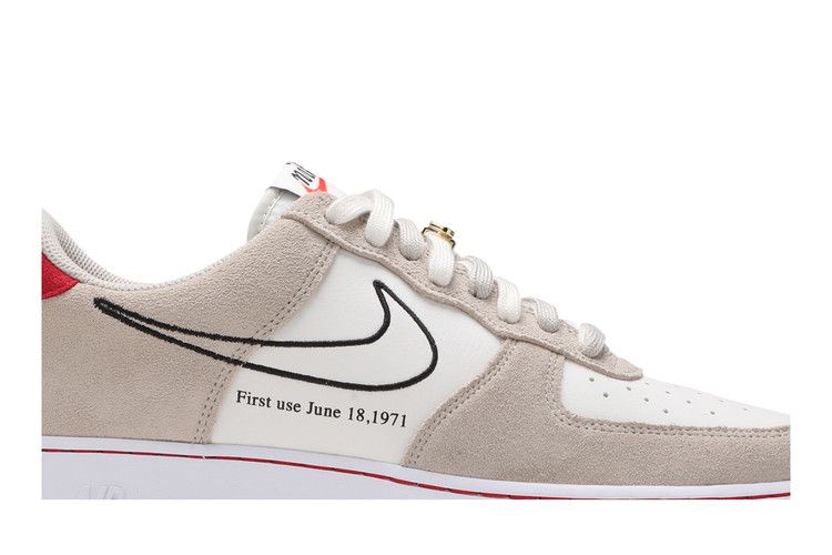 Nike Air Force 1 Low First Use Light Sail Red