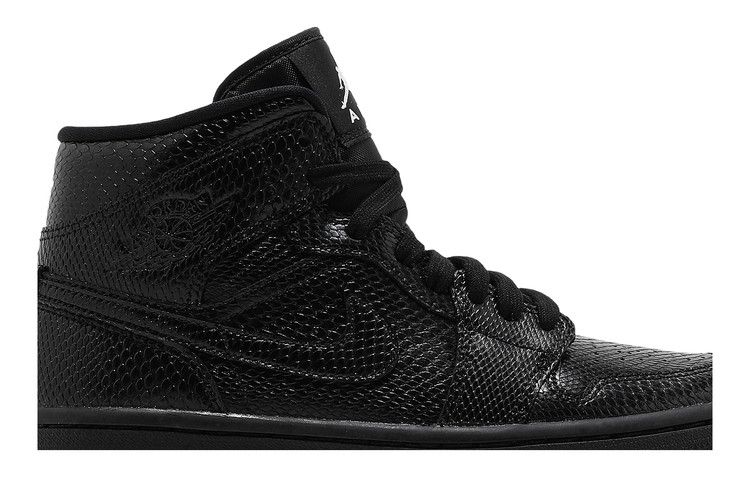 Jordan 1 Mid Black Snakeskin (Women's)
