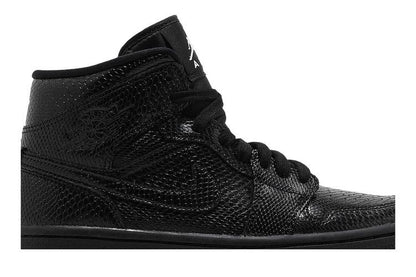 Jordan 1 Mid Black Snakeskin (Women's)