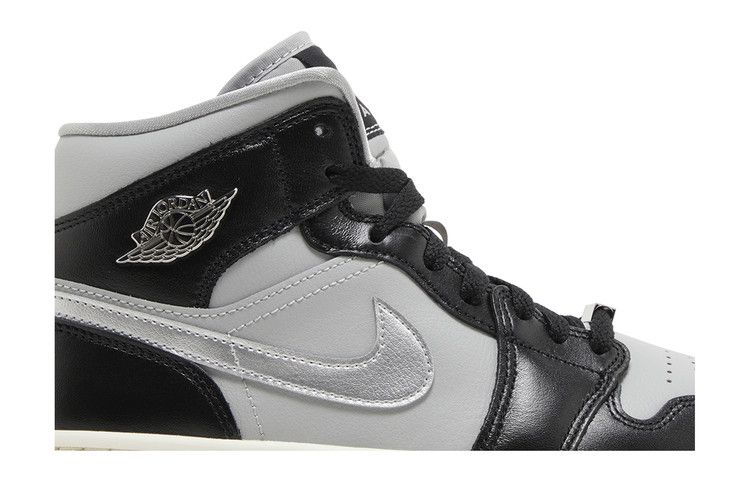 Jordan 1 Mid SE Black Metallic Silver (Women's)