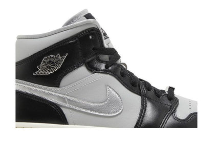 Jordan 1 Mid SE Black Metallic Silver (Women's)