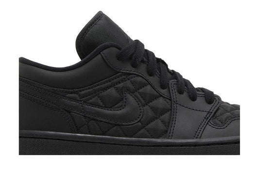 Jordan 1 Low Triple Black Quilted (Women's)