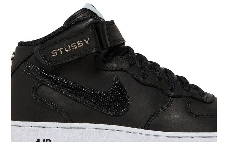 Nike Air Force 1 Mid Stussy Black White
