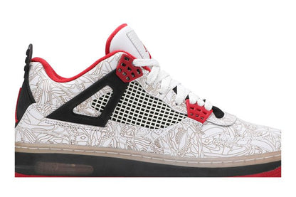 Jordan Fusion 4 White Laser