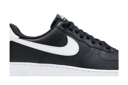 Nike Air Force 1 Low '07 Black White Pebbled Leather