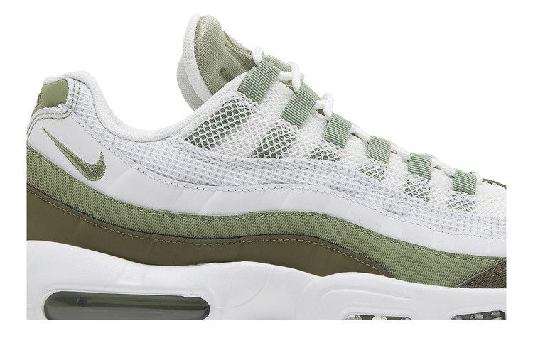 Nike Air Max 95 White Medium Olive Oil Green